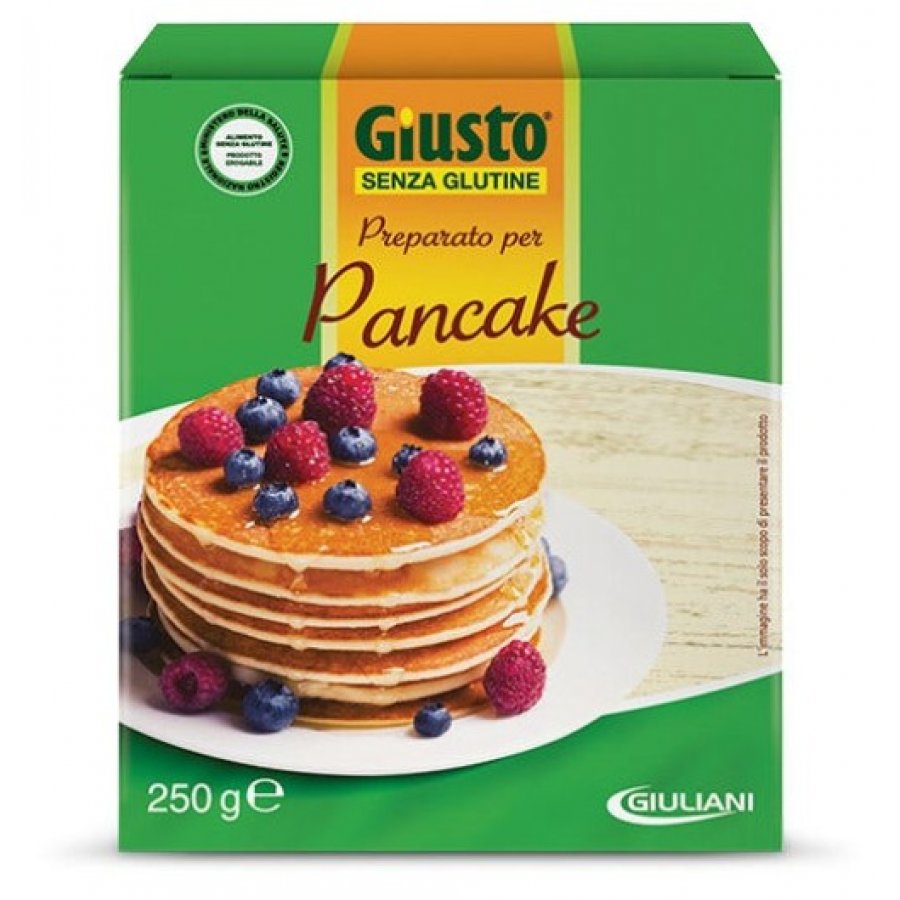 Giusto Senza Glutine Preparato Pancake 250g - Pancake Senza Glutine, Facile e Veloce da Preparare