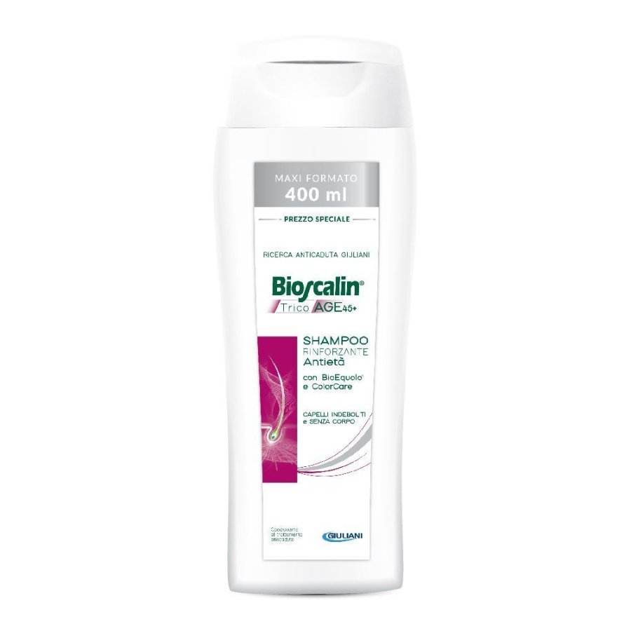 Bioscalin TricoAGE 45+ Shampoo Rinforzante, 400 ml