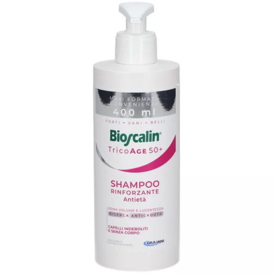 Bioscalin Tricolage45+ Shampoo Rinforzante Anti-età Maxi Size da 400 ml - Cura Capelli per Donne 45+