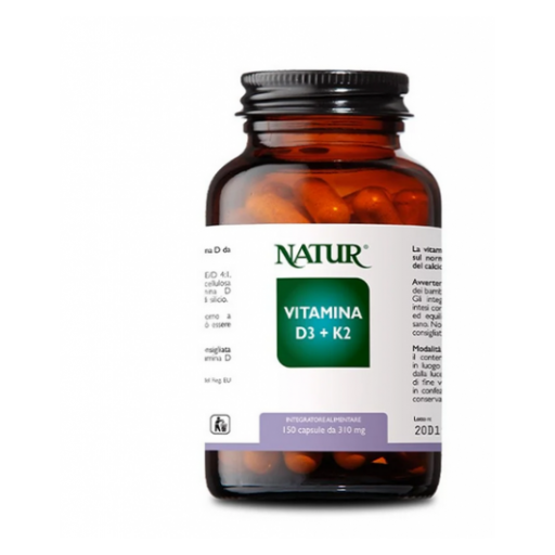 VITAMINA D3+K2 150cps Natur