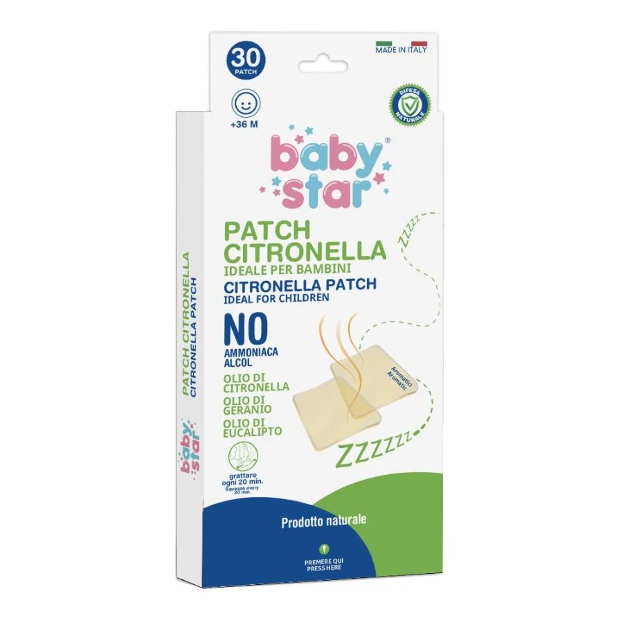 Baby Star Patch Cerotti Alla Citronella, 30 Cerotti