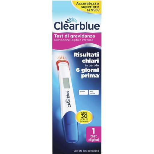 Clearblue, Test di Gravidanza Rilevazione Digitale Precoce, 1 Test Digitale