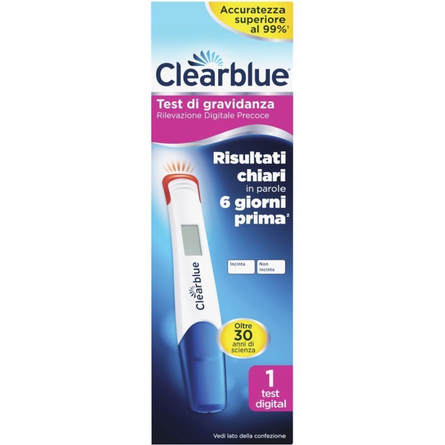 Clearblue, Test di Gravidanza Rilevazione Digitale Precoce, 1 Test Digitale