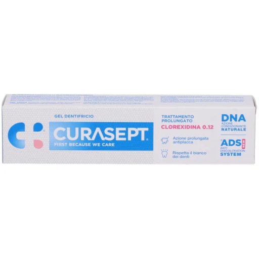 Curasept Gel Dentifricio Clorexidina 0.12 DNA Azione Antiplacca Sbiancante 75ml