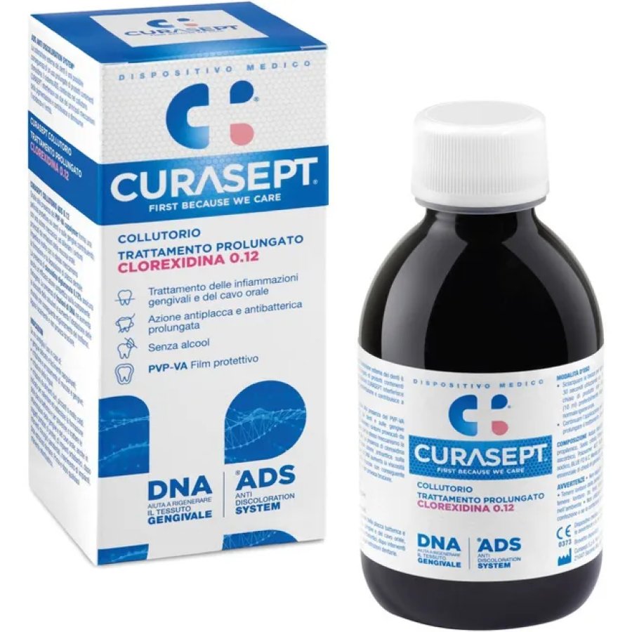 Curasept, Collutorio con Clorexidina 0.12 con ADS, 200 ml