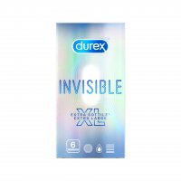 Durex - Invisible XL Profilattico 6 Pezzi per una Protezione Sessuale Discreta e Sicura