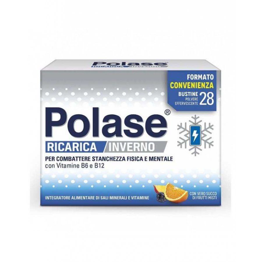 Polase Ricarica Inverno - 28 buste - Integratore di sali minerali, vitamine C e D