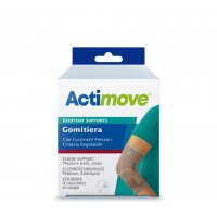 Actimove - Everyday Gomitiera Elastica con Cuscinetti Pressorie e Fascia Regolabile M - Supporto per il Gomito per Uso Quotidiano