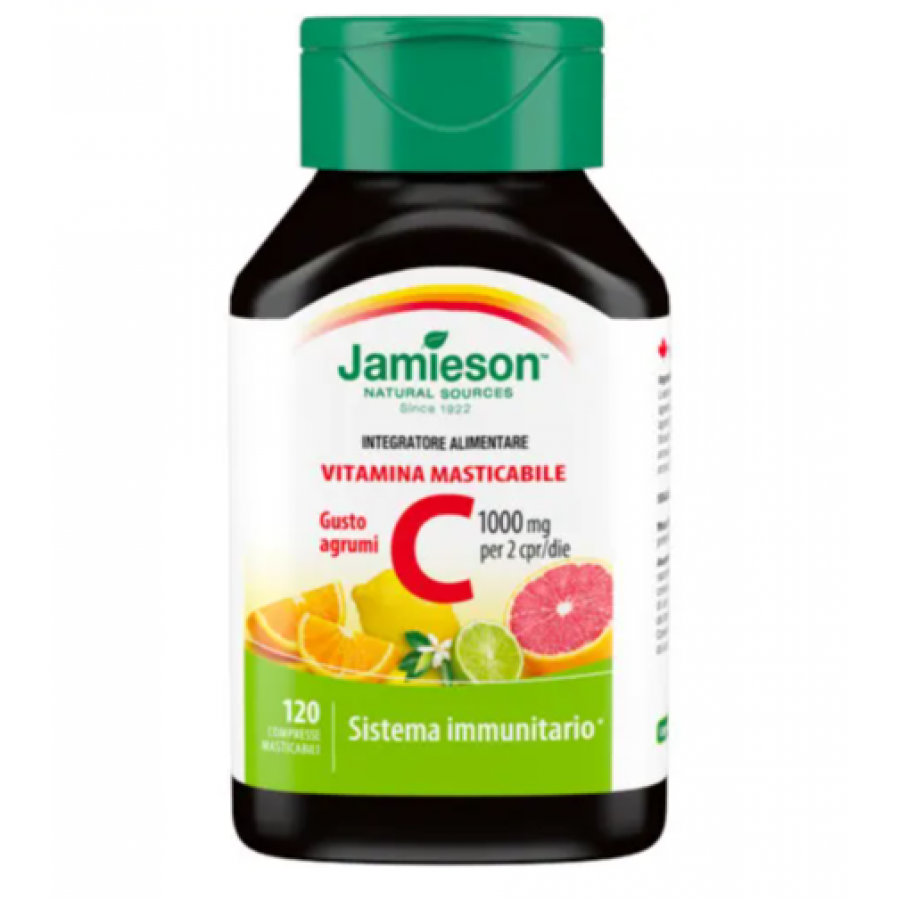 Jamieson Vitamina C 1000 Gusto Agrumi 120 Compresse Masticabili