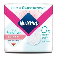 Nuvenia Assorbenti Pure Sensitive Ultra Giorno - Confezione da 12 Pezzi, Protezione Affidabile e Comfort