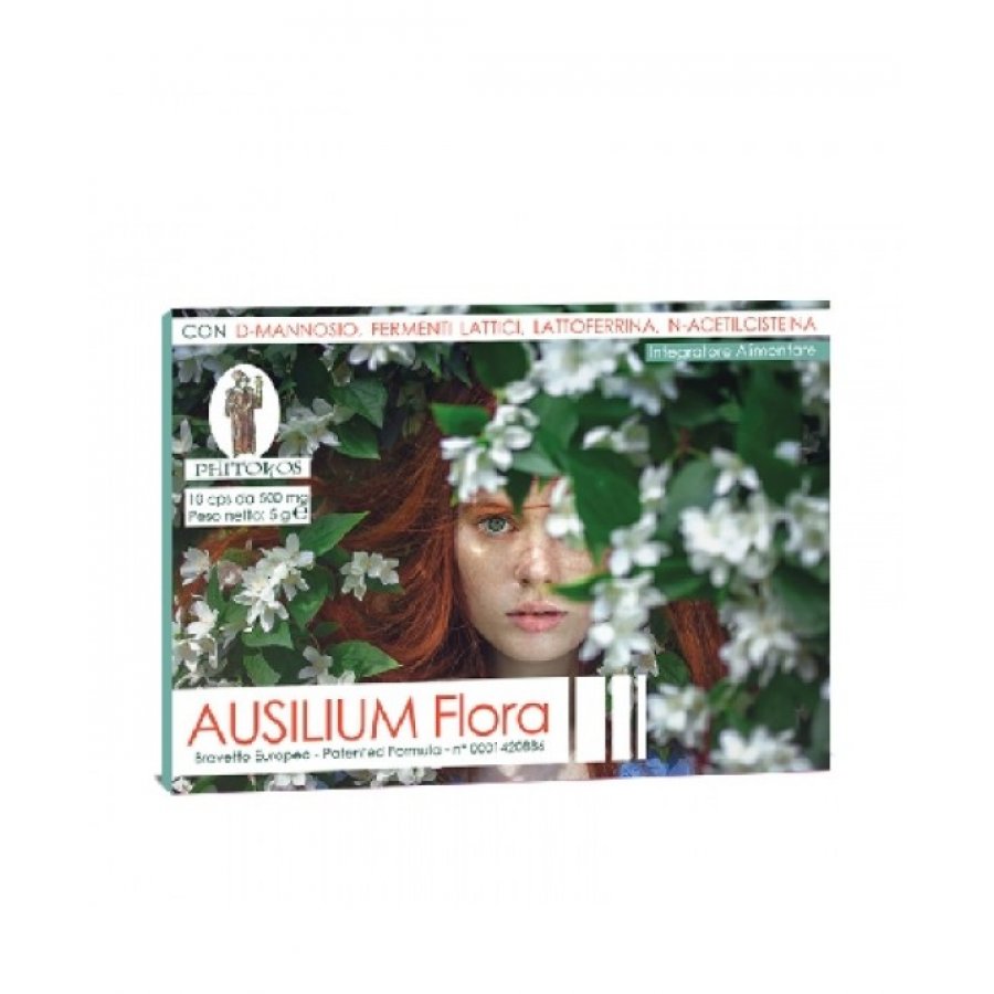 Ausilium Flora - 10 Capsule Integratore Probiotico per il Benessere Intestinale
