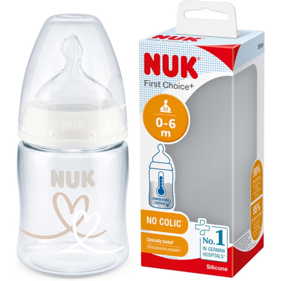 NUK First Choice+ Temperature Control Biberon 0-6 mesi, 150 ml NUK First Choice+ Temperature Control Biberon 0-6 mesi, 150 ml