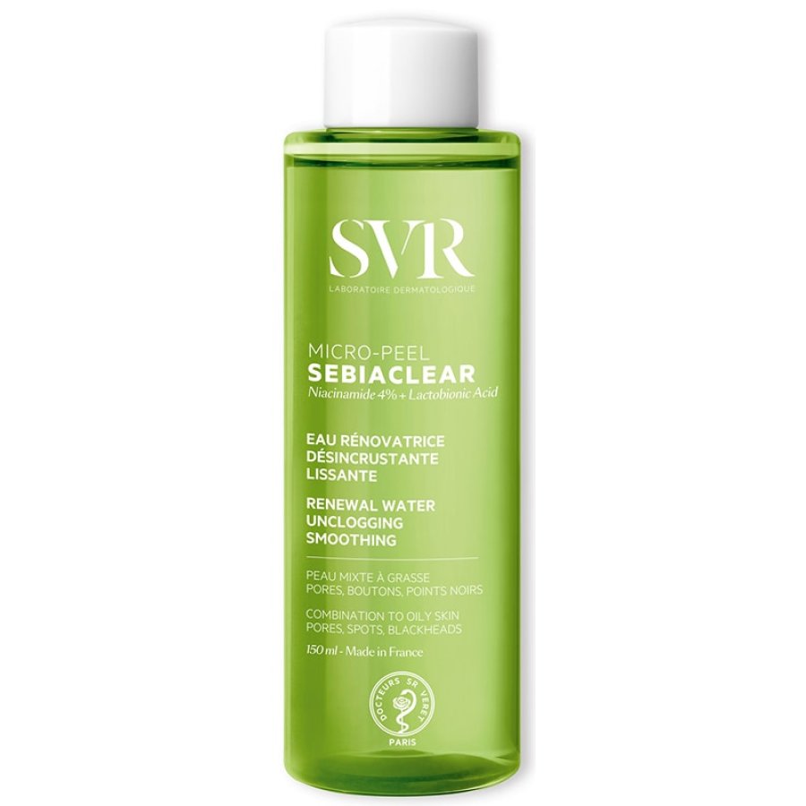 SVR Sebiaclear - Micro-Peel Acqua Dermatologica Levigante e Purificante, 150ml