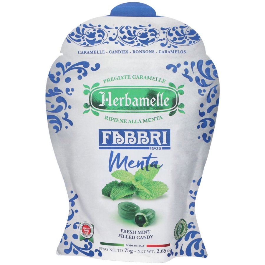 Herbamelle, Menta Fabbri Caramelle, 75 g