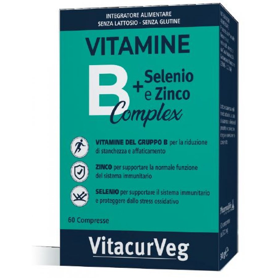 Vitacurveg Vitamine B Complex 60 Compresse - Integratore Alimentare per Stanchezza e Difese Immunitarie