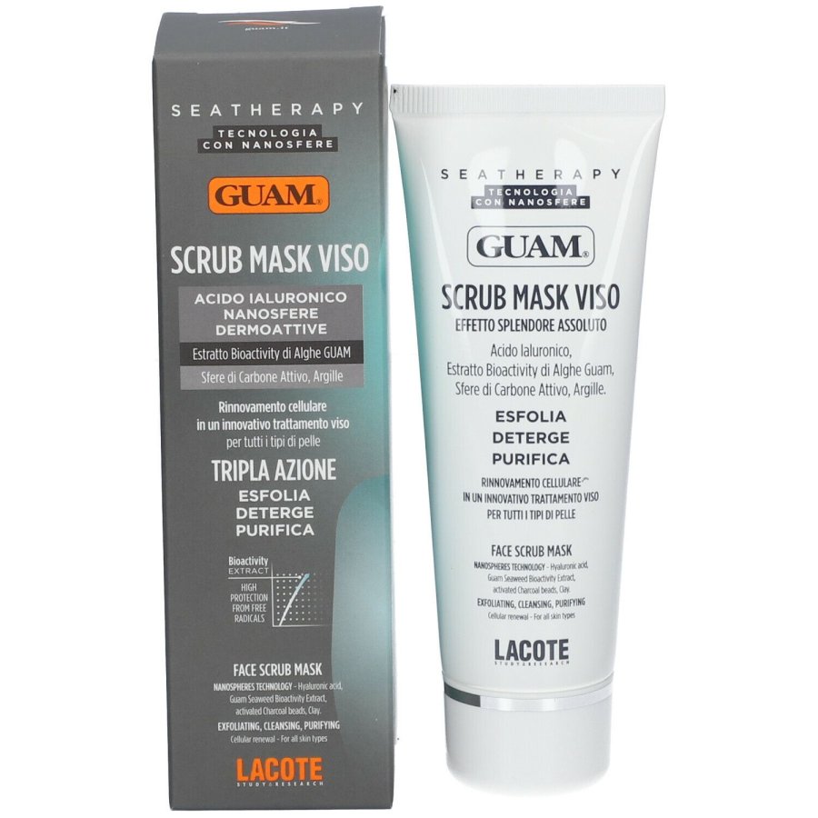 Guam, SeaTherapy Scrub Mask Viso Tripla Azione, 75 ml
