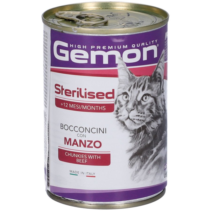 Gemon Adult Cat Bocconcini con Manzo, 415 g Gemon Adult Cat Bocconcini con Manzo, 415 g