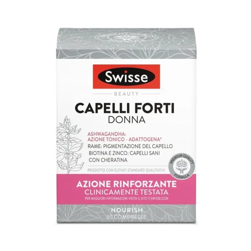 Swisse Beauty, Capelli Forti Donna, 30 Compresse