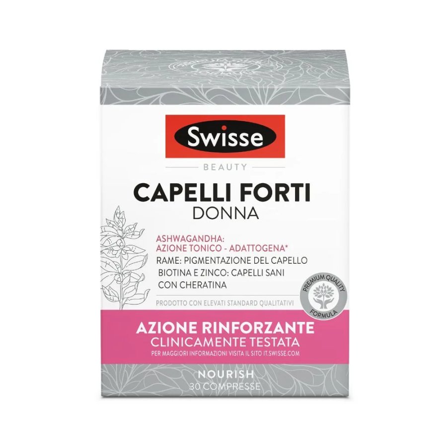 Swisse Beauty, Capelli Forti Donna, 30 Compresse
