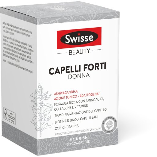 Swisse - Capelli Forti Donna 30 Compresse | Integratore per la Salute dei Capelli