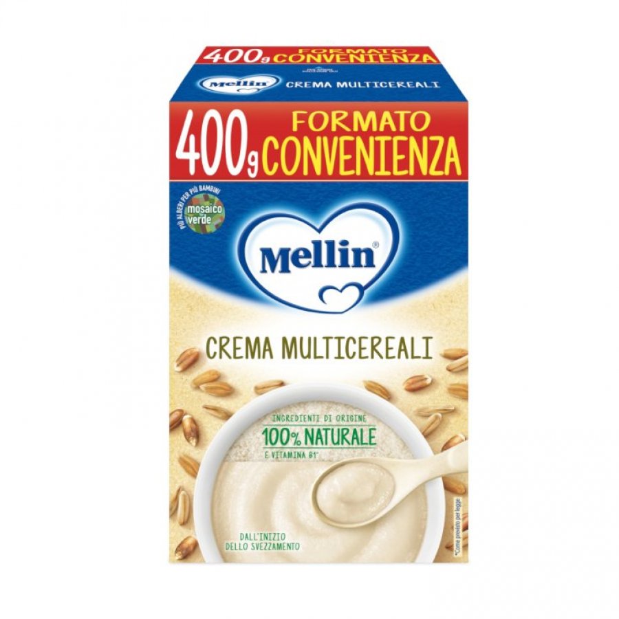 Mellin Crema Multicereali Formato Convenienza 400g - Alimento per Bambini