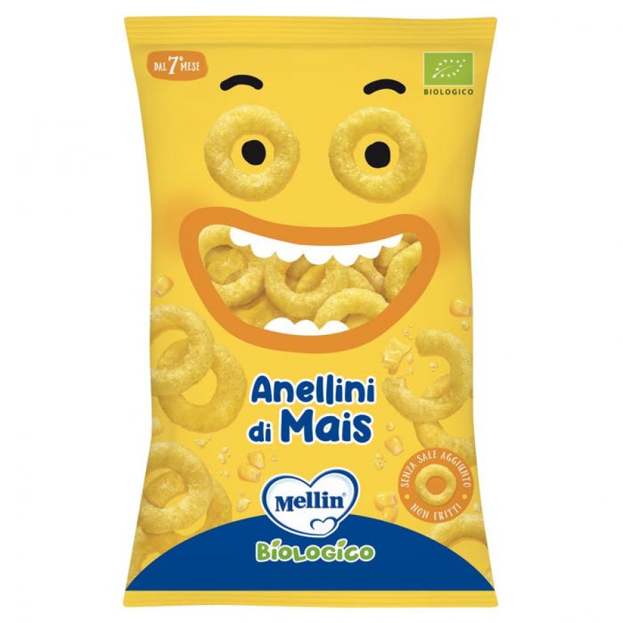 Mellin - Snack Bio Anellini Di Mais - 15g 7Mesi+