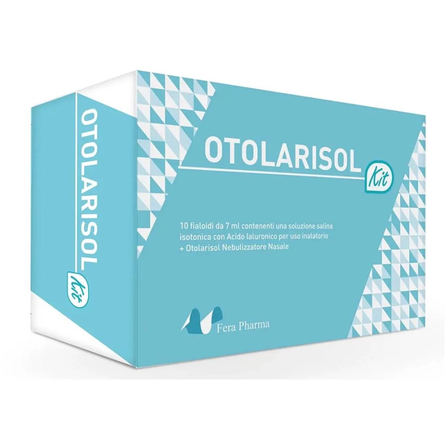 Otolarisol Kit, 10 Fialoidi da 7 ml + Nebulizzatore Nasale Otolarisol Kit, 10 Fialoidi da 7 ml + Nebulizzatore Nasale
