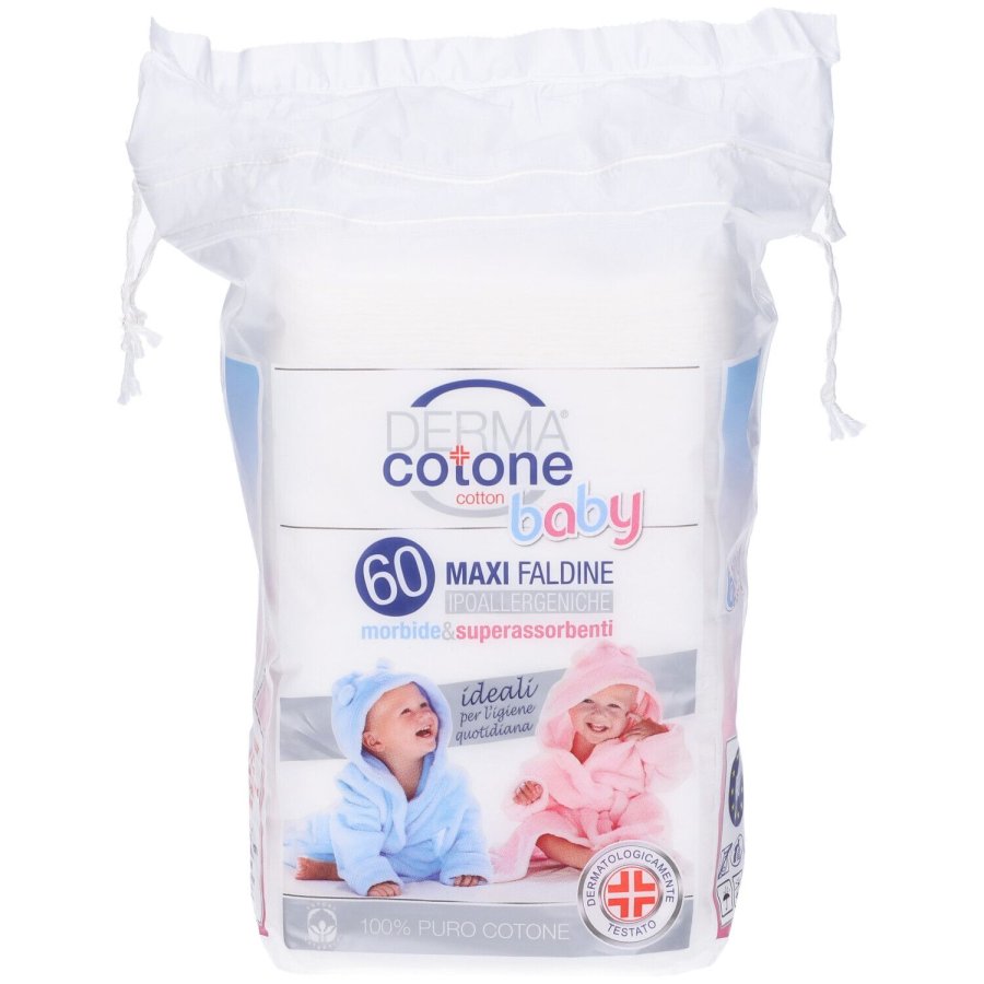 Dermacotone Baby, Maxi Faldine Ipoallergeniche, 60 Faldine