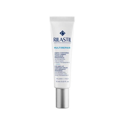 Rilastil, Multirepair Crema Contorno Occhi Labbra Antirughe Riparatrice, 15 ml