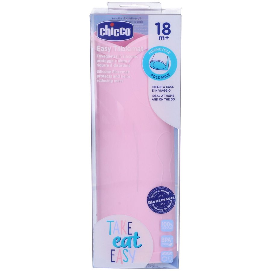 Chicco Tovaglietta in Silicone Rosa, 1 Pezzo Chicco Tovaglietta in Silicone Rosa, 1 Pezzo