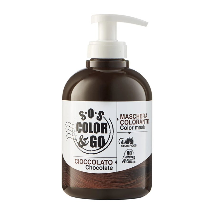 SOS Color & Go Maschera Colorante Cioccolato, 300 ml