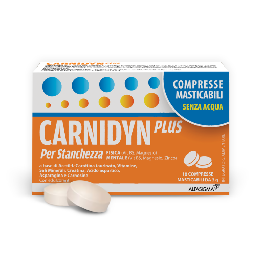 Carnidyn Plus - 18 Compresse - Integratore di Carnitina e Coenzima Q10