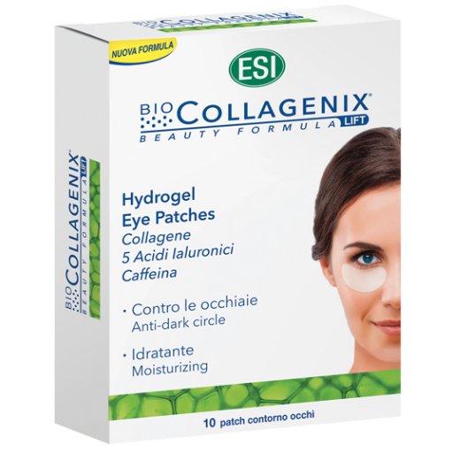 ESI Biocollagenix Eye Patches - Cerotti Contorno Occhi Anti-Occhiaie e Antirughe, 10 Pezzi