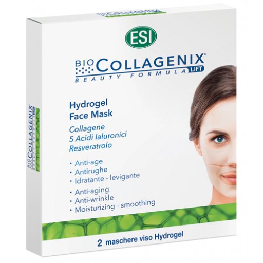 ESI Biocollagenix, Hydrogel Face Mask, 2 Pezzi