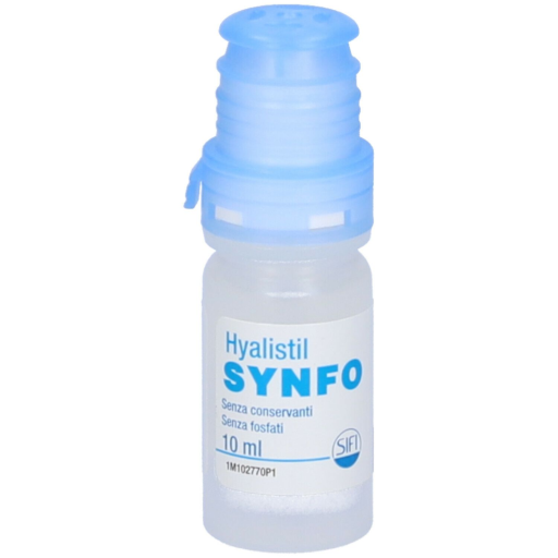 Hyalistil Synfo Soluzione Oftalmica, Idratante e Lubrificante Occhi, 10 ml, Senza Conservanti