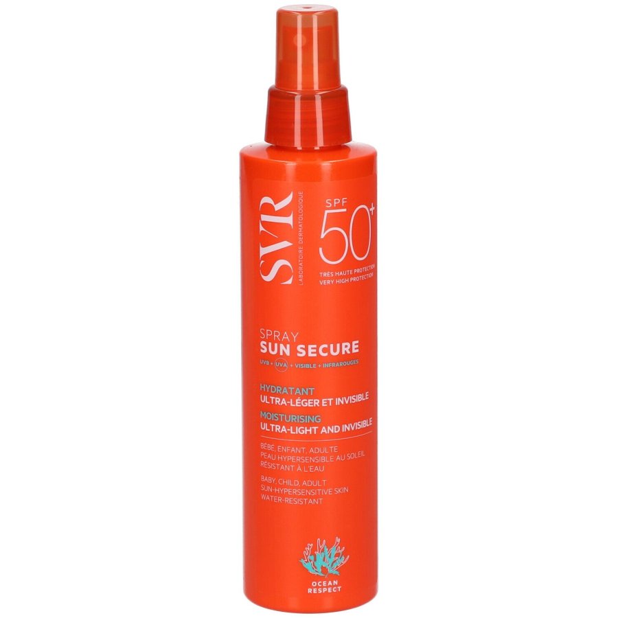 SVR Sun Secure Spray Biode SPF50+ 200ml - Protezione Solare per Pelle Ipersensibile al Sole