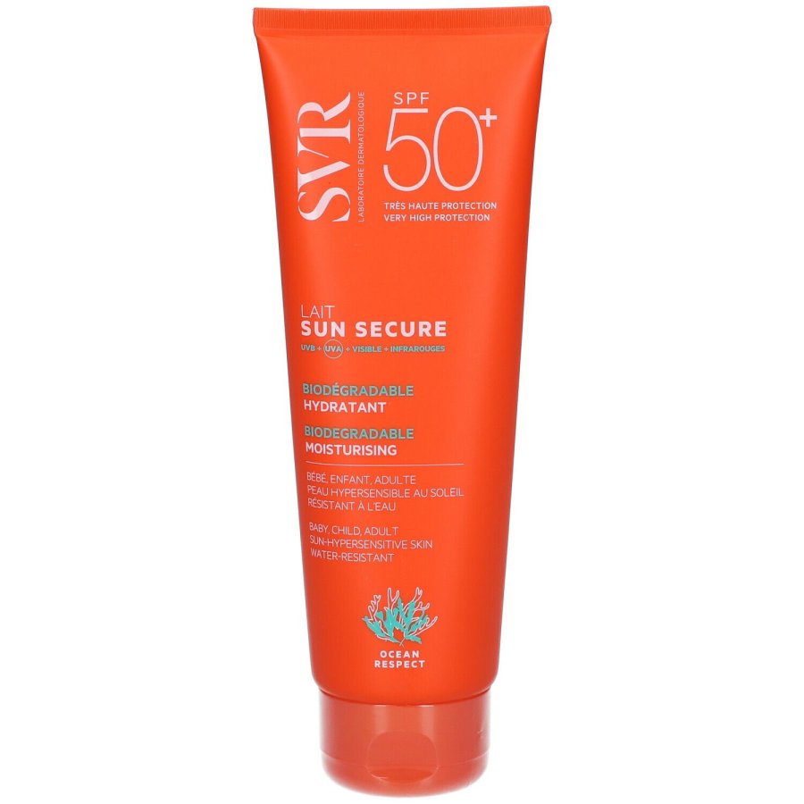 SVR Sun Secure Lait SPF50+ 250ml - Latte Solare Alta Protezione per Pelli Secche