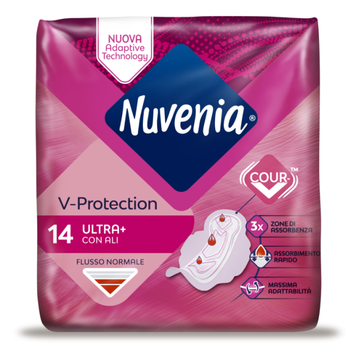 Nuvenia V-protection Ultra Assorbenti con Ali Flusso Normale, 14 pezzi Nuvenia V-protection Ultra Assorbenti con Ali Flusso Normale, 14 pezzi