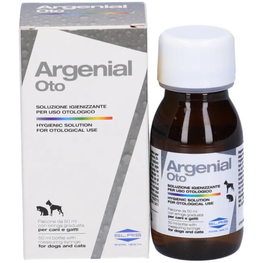 Slais, Argenial Oto Soluzione per Cani e Gatti, 50 ml
