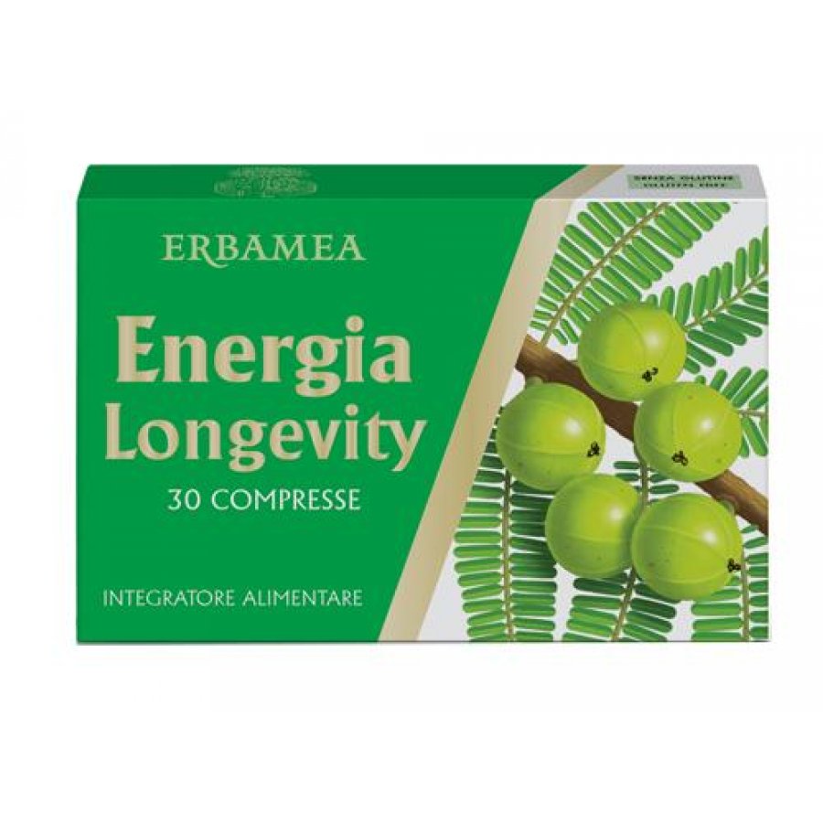 Erbamea - Energia Longevity 30 Compresse - Integratore per la Vitalità e il Benessere Duraturo