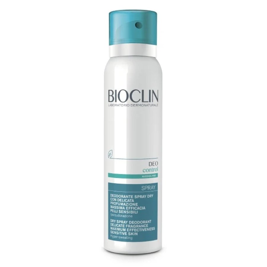 BioClin Deo Control - Spray Dry Deodorante Ipersudorazione con Profumo, 150ml