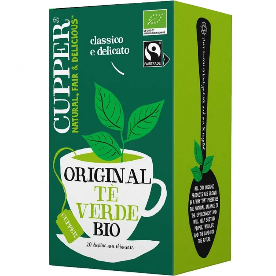 Cupper Tè Verde Biologico 43,6g.