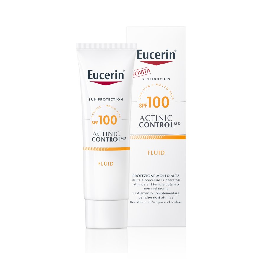 Eucerin Sun Actinic Control SPF100 Fluid Protezione Cheratosi Attinica, 80ml