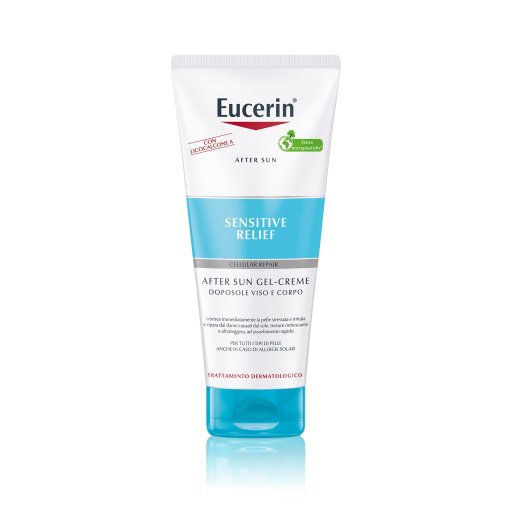 Eucerin Sensitive Relief After Sun Gel Crema Doposole Viso e Corpo, 200ml