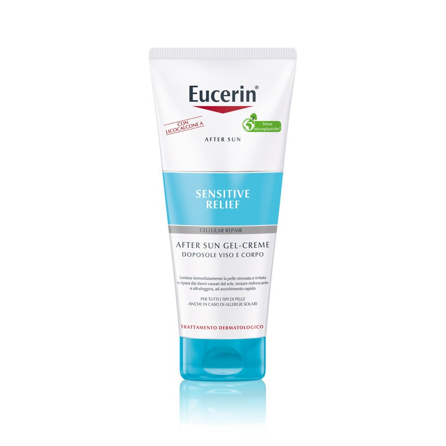 Eucerin Sensitive Relief After Sun Gel Crema Doposole Viso e Corpo, 200ml