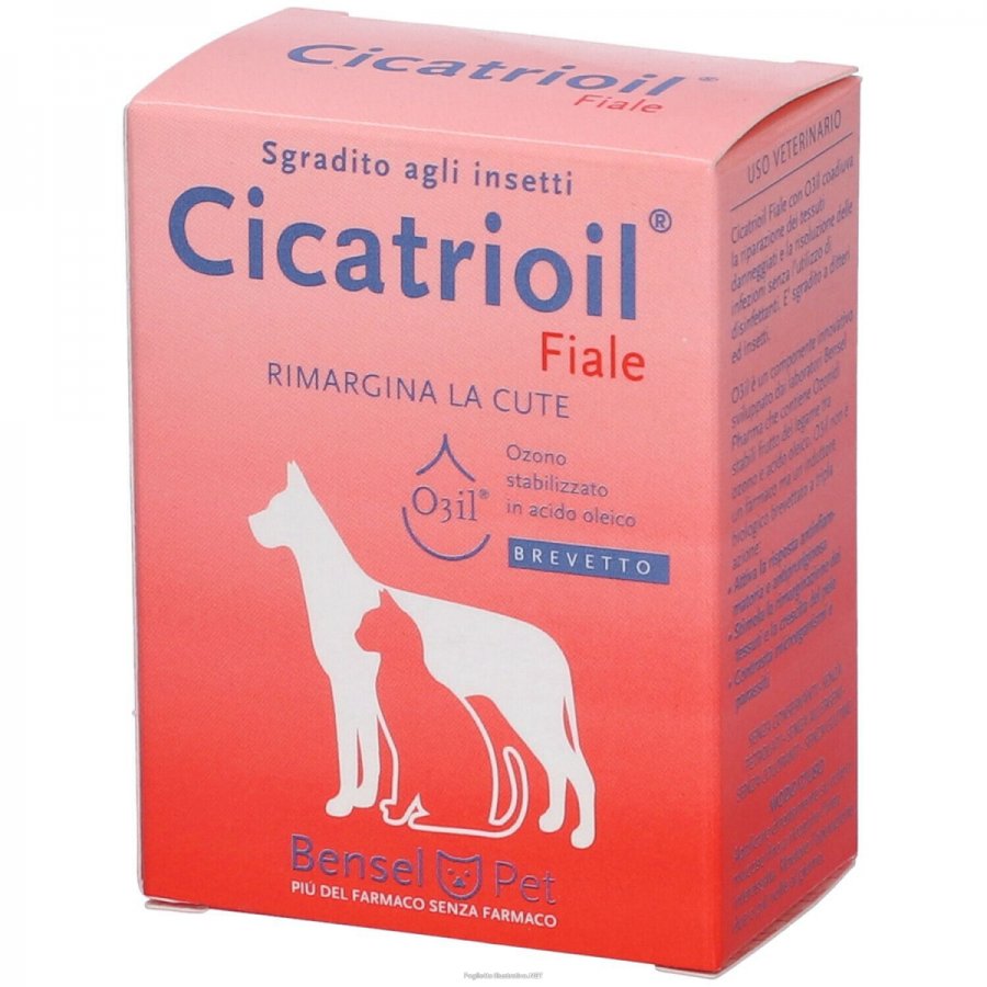Cicatrioil Fiale Sgradito agli Insetti 5 Fiale Da 5ml - Repellente Naturale per Cani e Gatti