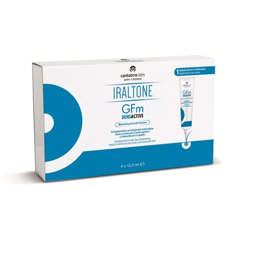 Difa Cooper - Iraltone GFm Densactive 4 Tubi da 12.5ml - Trattamento per la Cura dei Capelli Diradati