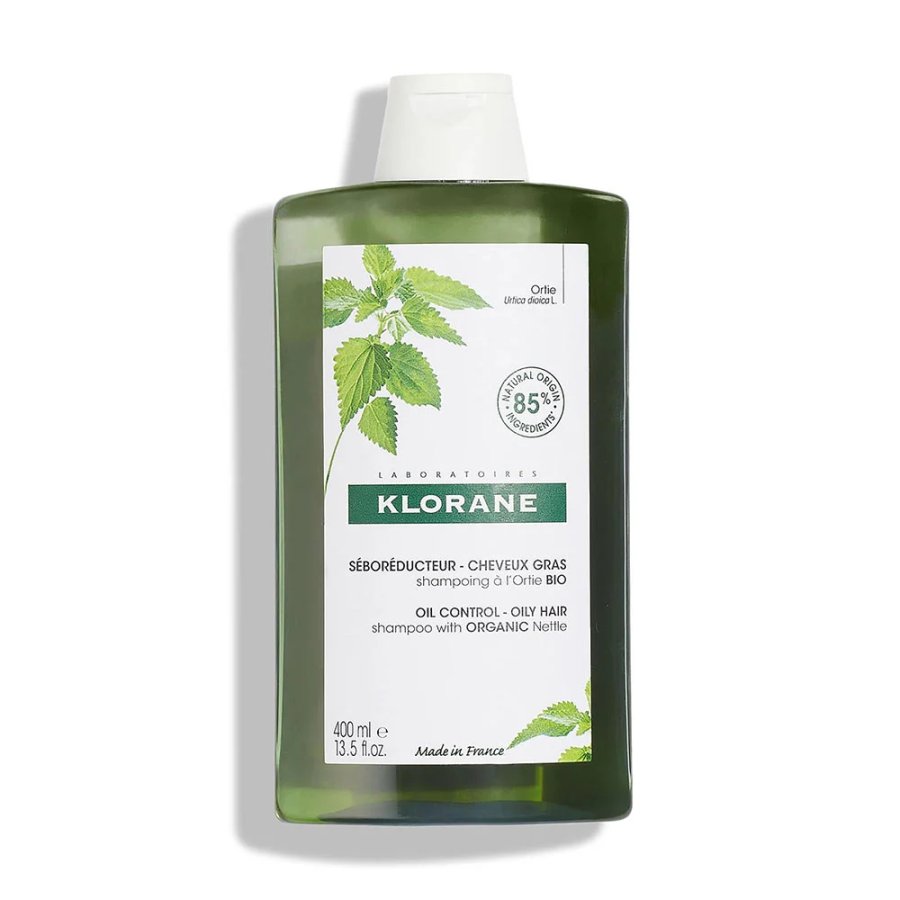 Klorane Ortica Shampoo Seboriduttore Capelli Grassi, 400 ml