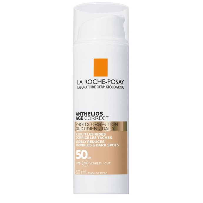 La Roche-Posay Anthelios Age Correct Tinted Crema solare colorata Trattamento foto-correttivo SPF 50 50 ml