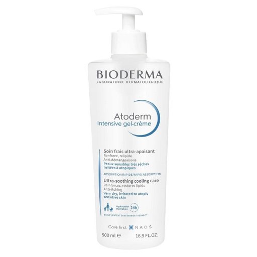 Bioderma Atoderm Intensive Gel-Creme, 500 ml - Trattamento rinfrescante ultralenitivo